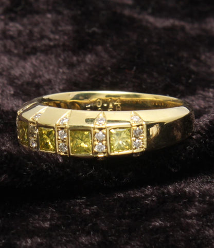 美品 リング 指輪 K18 ダイヤ 0.14ct 0.58ct レディース SIZE 12号