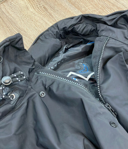 DENHAM コート ナイロン フード収納 フロントジップ スナップボタン NYLON HOODED COAT 01-22-01-20-020 メンズ SIZE S デンハム