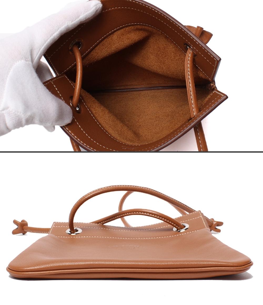 美品 HERMES ショルダーバッグ ヴォー・スイフト シルバー金具 D刻印 肩掛け 斜め掛け サックアリーヌ ミニ H076236CK レディース エルメス