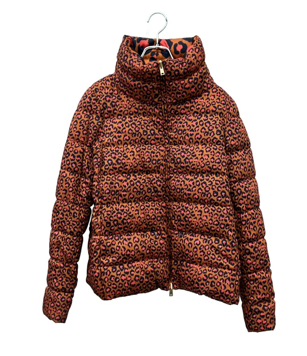 Herno ダウンジャケット リバーシブル レオパード柄 PI1019D-12277P-5946 レディース SIZE 42 (L) ヘルノ