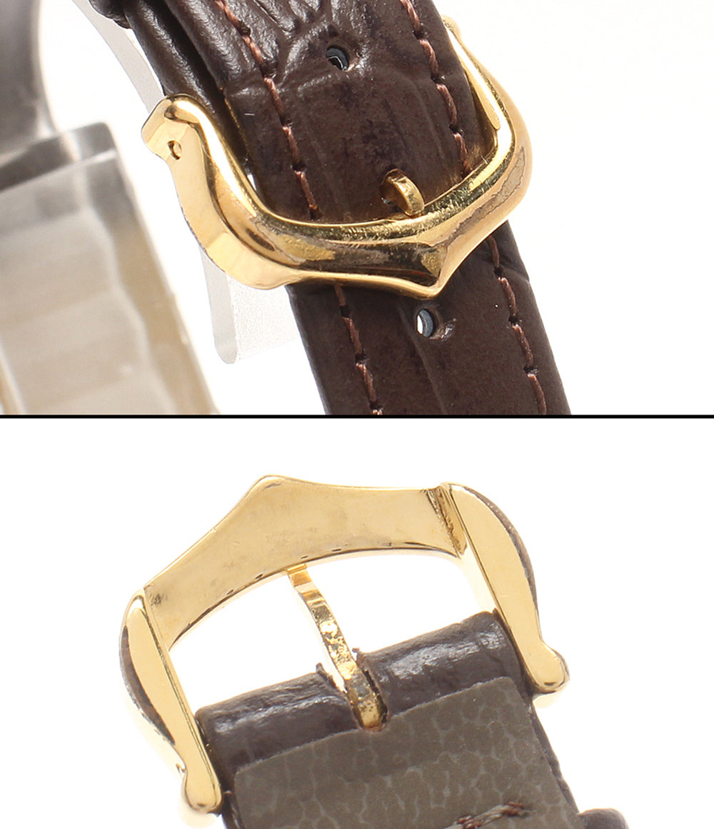 Cartier 腕時計 925 マストタンクSM ヴェルメイユ クオーツ ベージュ W1003153 レディース カルティエ