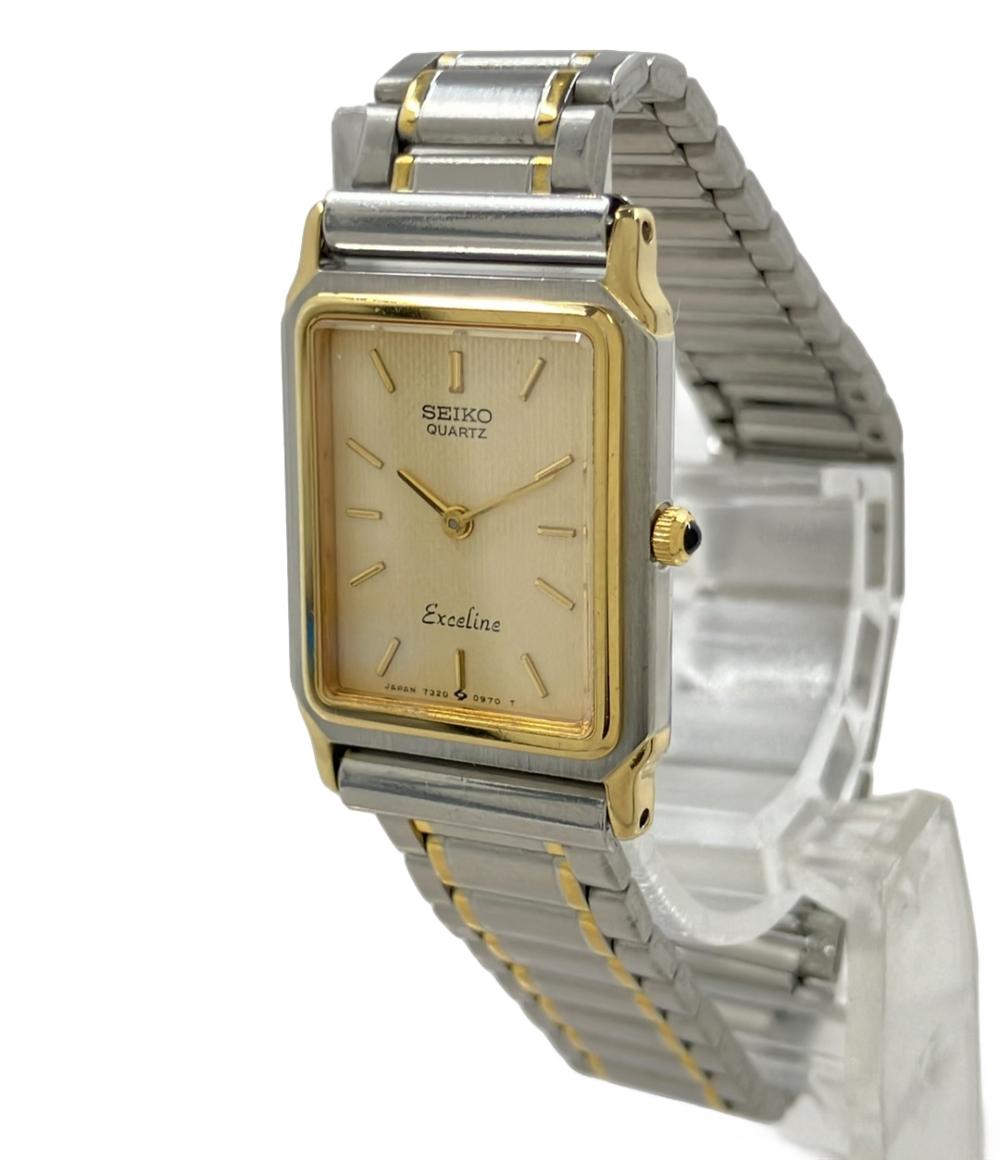 セイコー 腕時計 エクセリーヌ クオーツ ゴールド 7320-6020