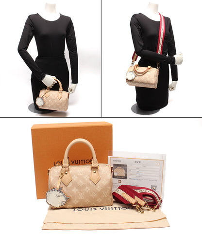 美品 LOUIS VUITTON Grace Coddington 2wayハンドバッグ ショルダーバッグ 斜め掛け スピーディ バンドリエール 20 ミャオグラム M15151 レディース