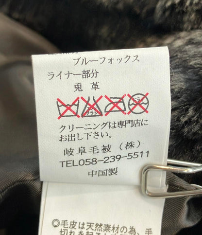美品 岐阜毛被 ライナーファー トレンチコート レディース SIZE L