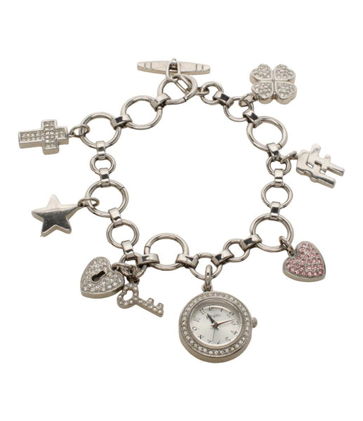 Folli Follie 腕時計 チェーンブレスウォッチ クオーツ シルバー