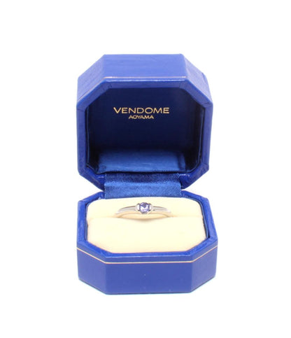 美品 VENDOME AOYAMA リング 指輪 Pt950 ラインストーン レディース SIZE 9号 ヴァンドームアオヤマ