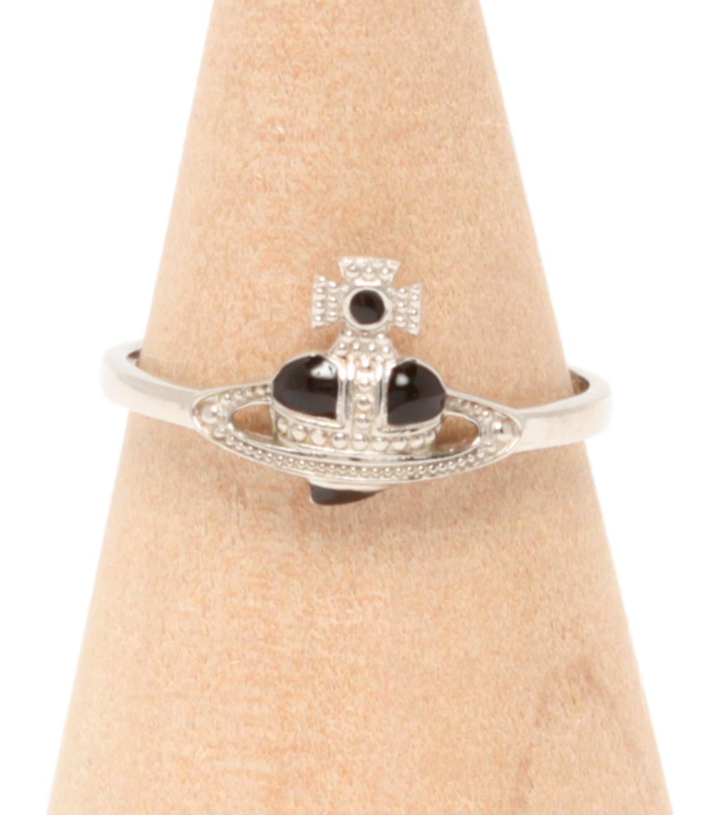 美品 Vivienne Westwood リング 指輪 SV925 MAN DIAMANTE HEART オーブ ハートモチーフ レディース SIZE 11号 ヴィヴィアンウエストウッド