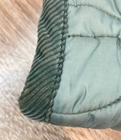 THE SHINZONE ノーカラーコート キルティング ブルーグリーン 21AW QUILTING COAT 21AMSC005 レディース SIZE F (M) ザ シンゾーン