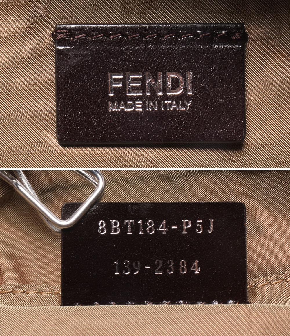 美品 FENDI ショルダーバッグ 斜め掛け ズッキーノ 8BT184 レディース フェンディ