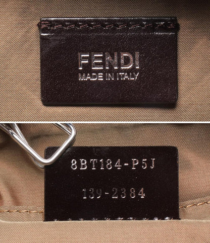美品 FENDI ショルダーバッグ 斜め掛け ズッキーノ 8BT184 レディース フェンディ