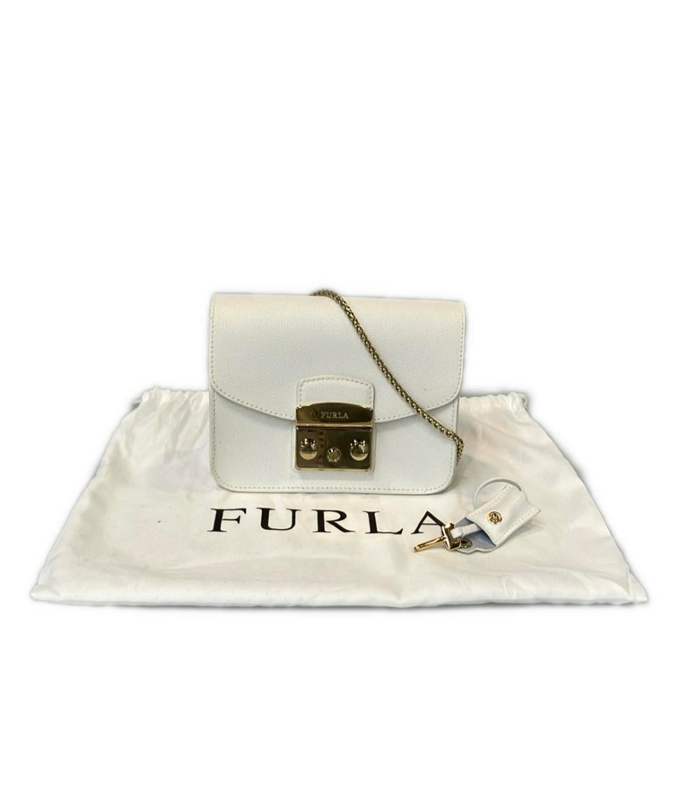 Furla 2way チェーンショルダーバッグ 斜め掛け クラッチバッグ メトロポリスミニ レディース フルラ