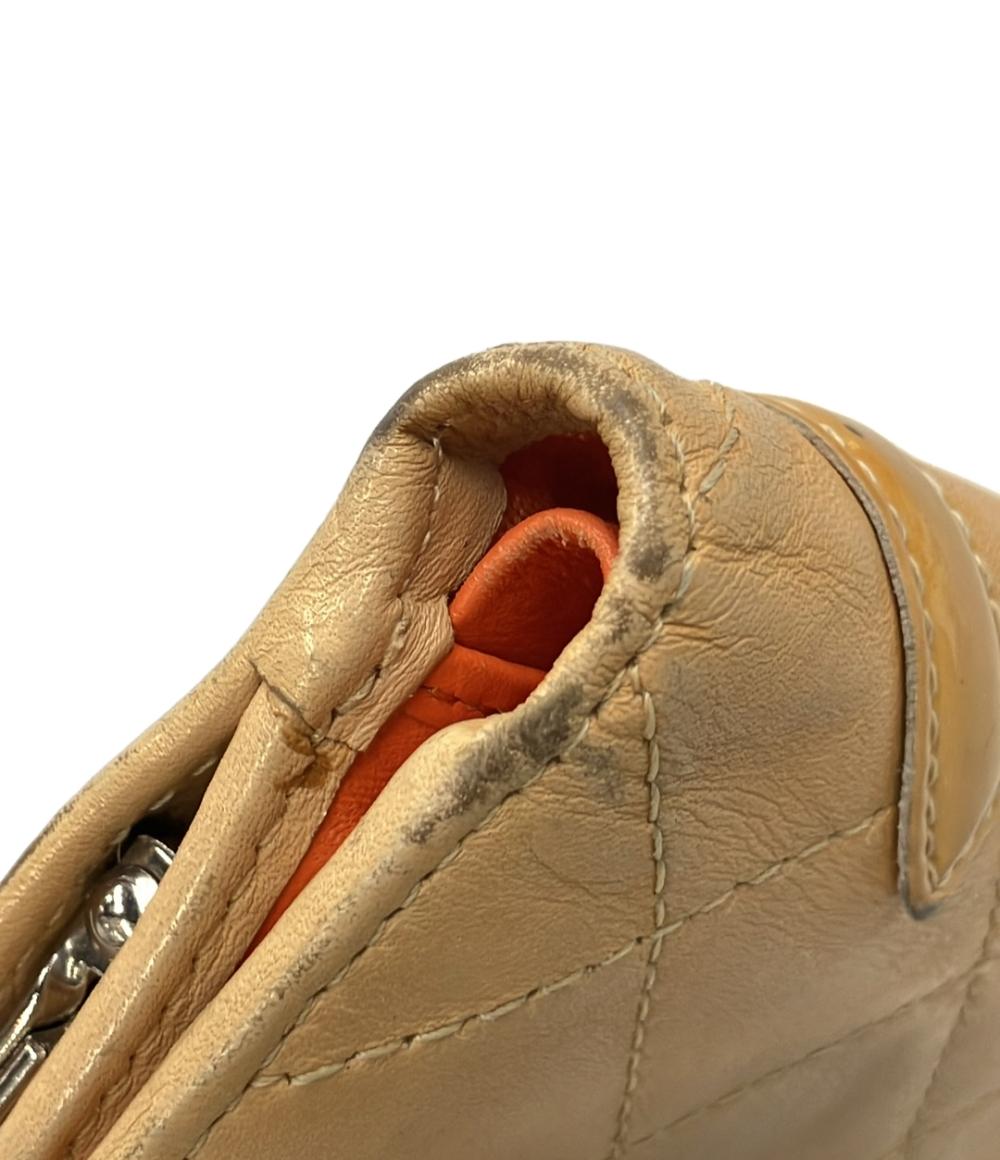 CHANEL 二つ折り財布 シルバー金具 10番台 カンボン レディース シャネル