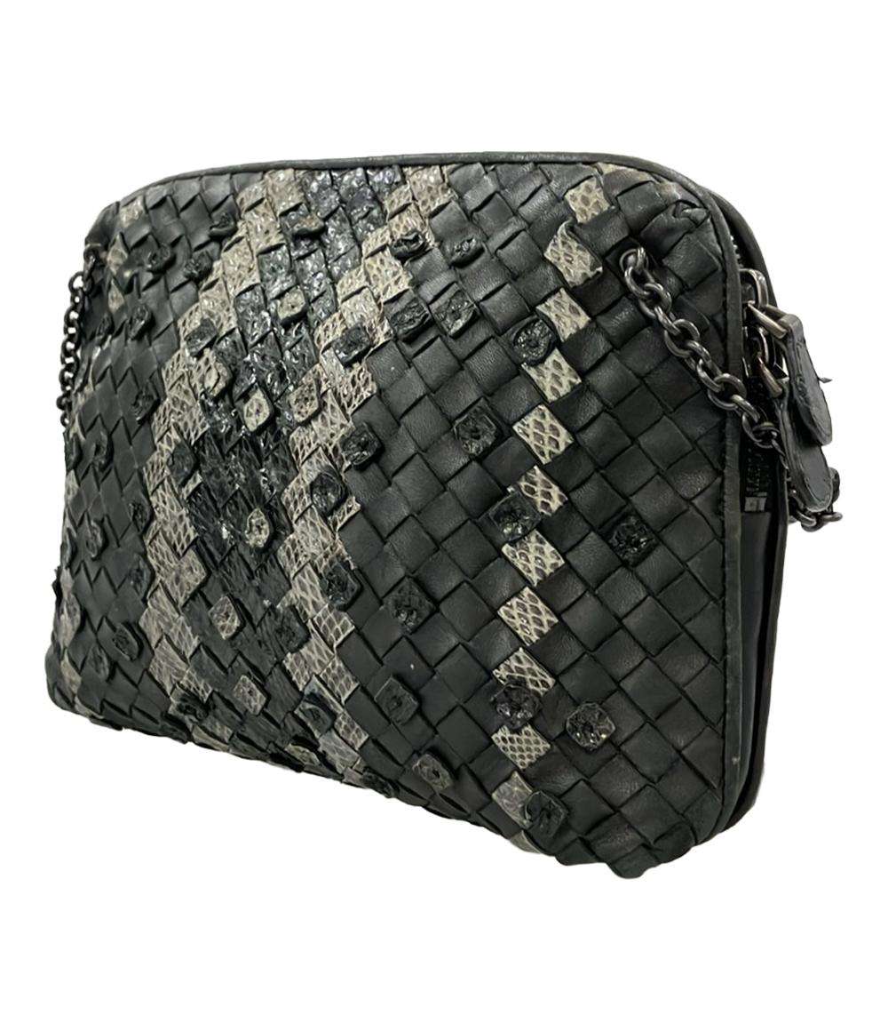 訳あり BOTTEGA VENETA ショルダーバッグ 斜め掛け イントレチャート レディース ボッテガ・ヴェネタ