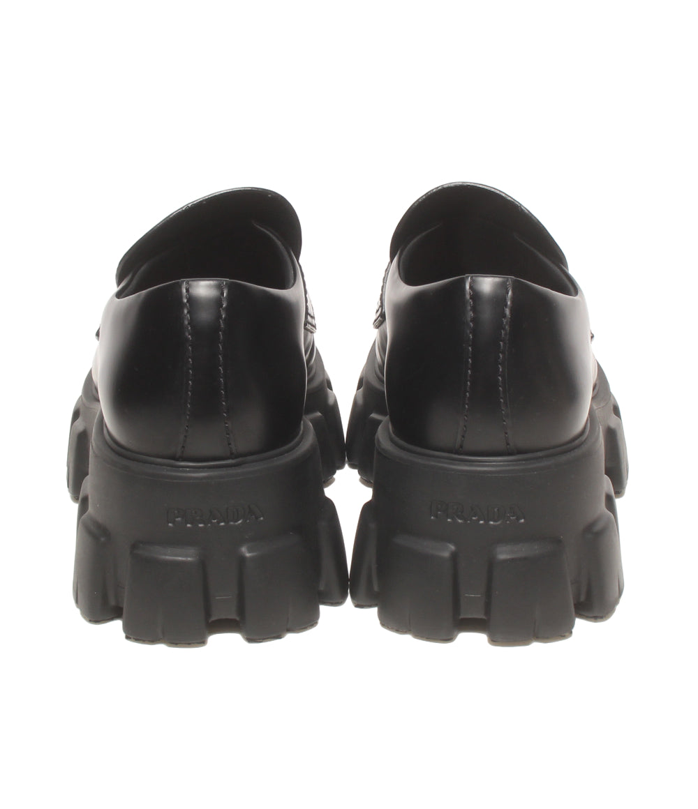 PRADA ローファー　モノリス　サイズ9 PRADA モノリス ブラッシュドレザー ローファー 2DE129 メンズ SIZE 9