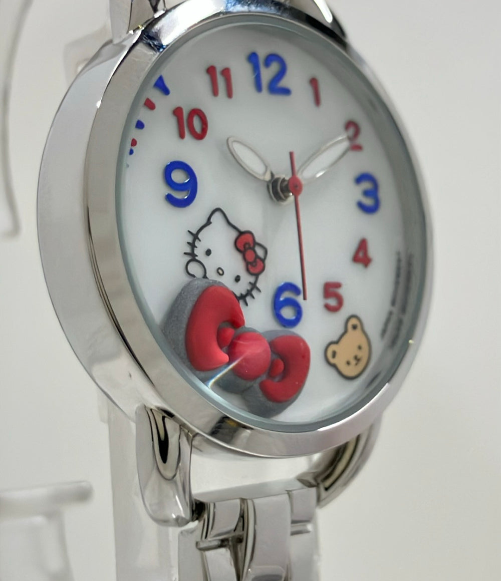 SANRIO 腕時計 ハローキティ クオーツ ホワイト レディース サンリオ