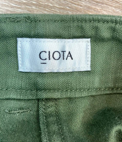 CIOTA コットンパンツ BAKER PANTS カーキ スビンコットンムラ糸バックサテンベイカーパンツ PTLM-129 メンズ SIZE 2 (M) シオタ