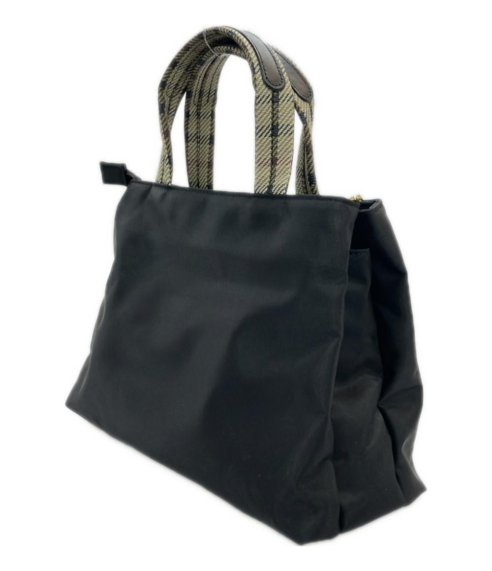 ダックス ハンドバッグ トートバッグ ナイロン チェック柄 レディース DAKS