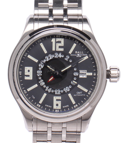 BALLWATCH 腕時計 ボイジャー GMT トレインマスター 自動巻き ブラック GM1050D-S1AJ-BK メンズ ボールウォッチ
