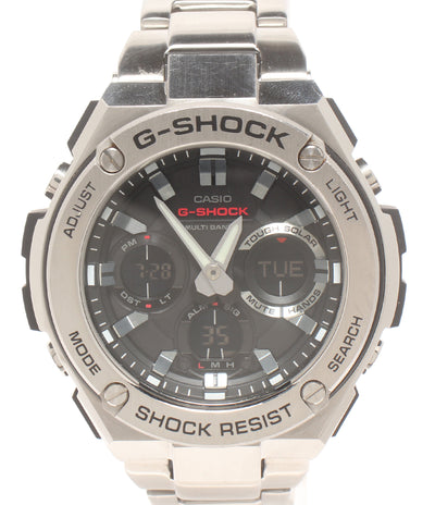CASIO 腕時計 Gスチール G-STEEL 電波ソーラー G-SHOCK ソーラー ブラック GST-W110D メンズ カシオ