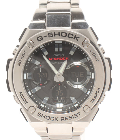 CASIO 腕時計 Gスチール G-STEEL 電波ソーラー G-SHOCK ソーラー ブラック GST-W110D メンズ カシオ