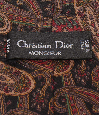 美品 クリスチャンディオール ネクタイ シルク100% メンズ Christian Dior