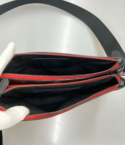 美品 COACH ショルダーバッグ 斜め掛け PVC シグネチャー C6957 レディース コーチ