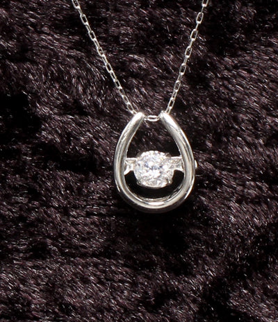 美品 ネックレス Pt900 Pt850 ダイヤ 0.20ct レディース