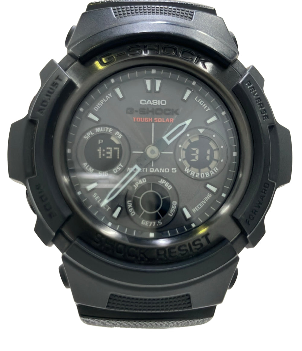CASIO 腕時計 G-SHOCK ソーラー ブラック AWG-100BC メンズ カシオ