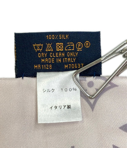 美品 LOUIS VUITTON ストール スカーフ シルク100% バンドー モノグラム コンフィデンシャル M70637 レディース ルイ・ヴィトン