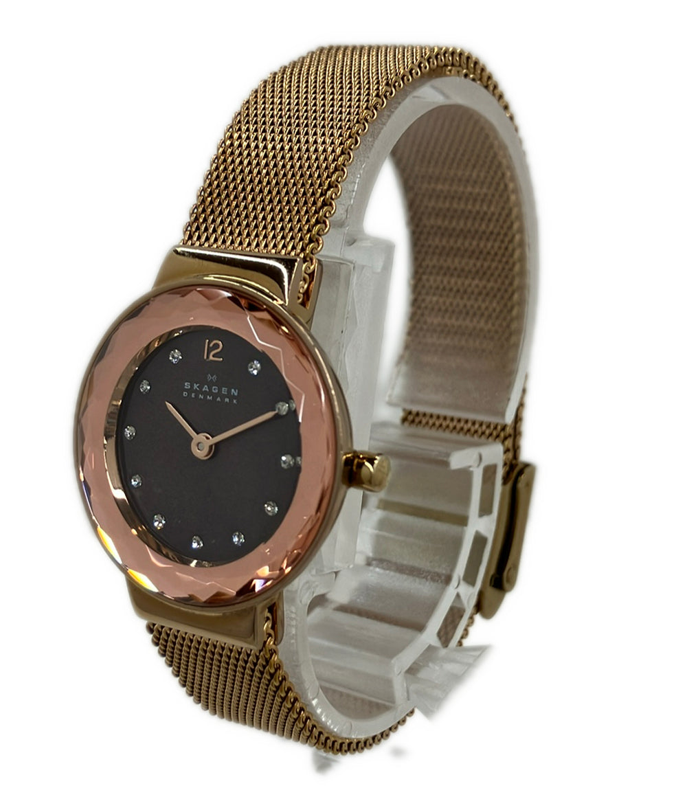 SKAGEN 腕時計 クオーツ ブラウン 456SRR1 レディース スカーゲン