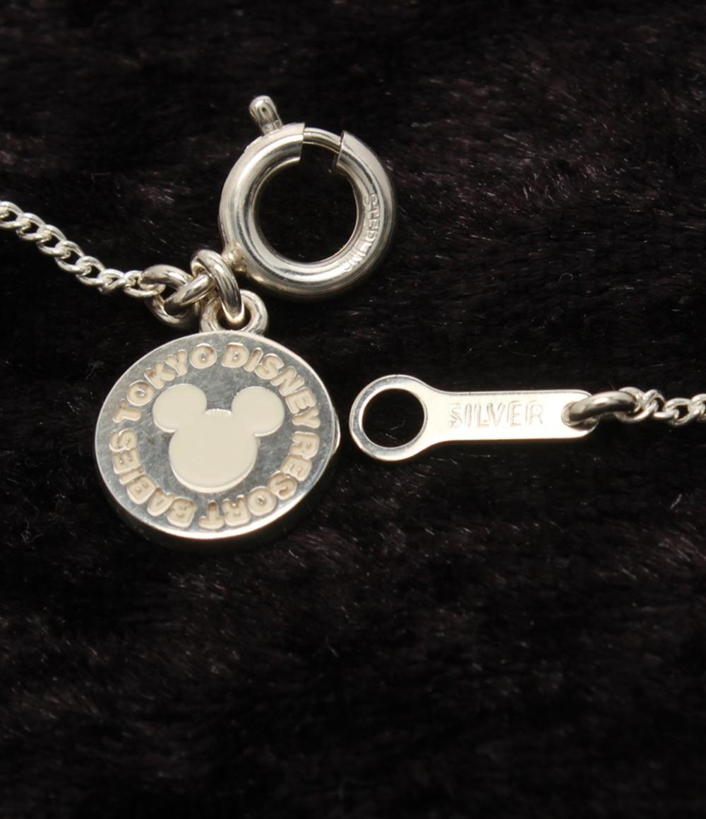 美品 Disney ネックレス SV925 デイジーダックモチーフ エメラルドチャーム レディース ディズニー