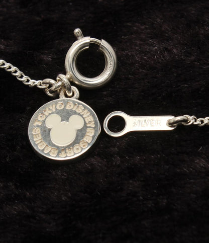 美品 Disney ネックレス SV925 デイジーダックモチーフ エメラルドチャーム レディース ディズニー