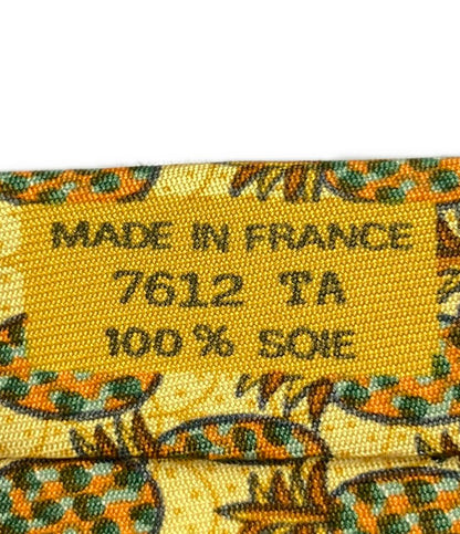 HERMES ネクタイ シルク100% メンズ エルメス