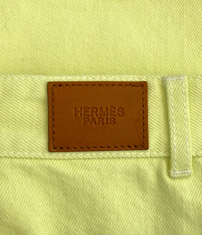 美品 HERMES コットン デニムパンツ 27-7402 レディース SIZE 34 (XS) エルメス
