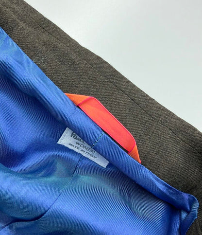 美品 ポール・スミス ウール混テーラードジャケット ショルダーパッド レディース SIZE 42 (M) Paul Smith