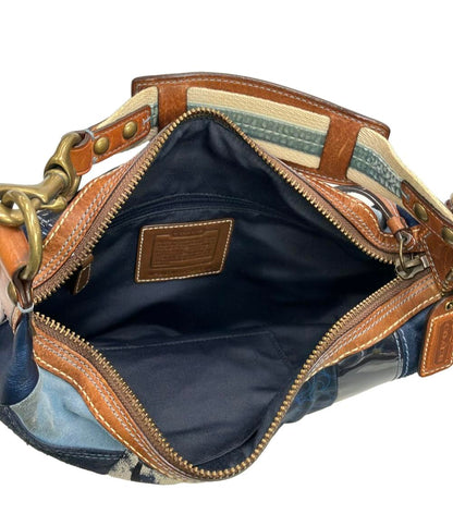 COACH ショルダーバッグ 肩掛け シグネチャー パッチワーク デニム 10019 レディース コーチ