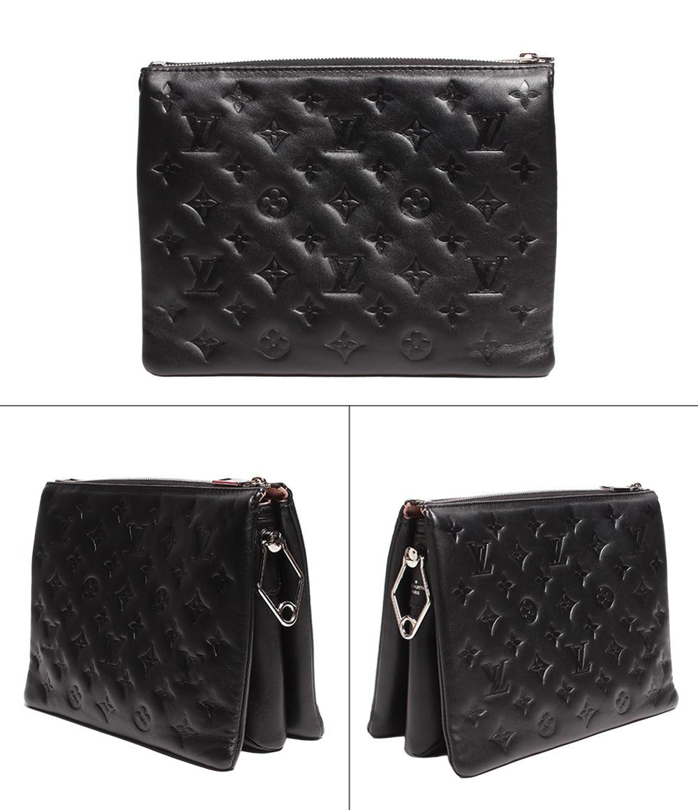 美品 ルイヴィトン 2wayレザーショルダーバッグ シルバー金具 クッサンPM モノグラム･モチーフ ラムレザー M23056 レディース Louis Vuitton