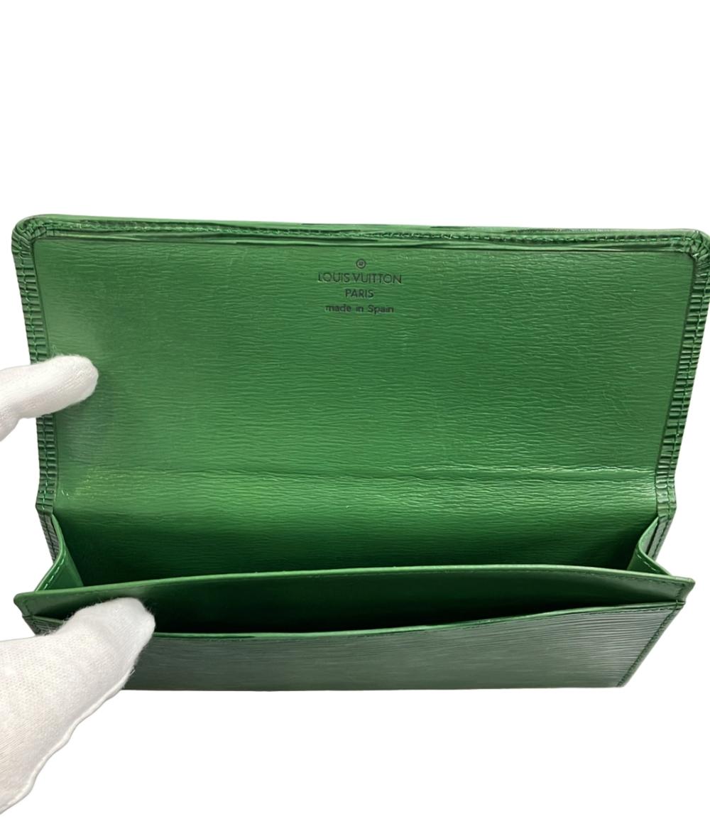 【正規品】LOUIS VUITTON ✨長財布カード入れ ダークグリーン LOUIS VUITTON 長財布 札入れ ポルトエン3カルトクレディ エピ