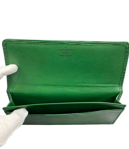 LOUIS VUITTON 長財布 札入れ ポルトエン3カルトクレディ エピ レディース メンズ ルイ・ヴィトン