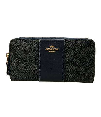 COACH ラウンドファスナー長財布 シグネチャー 31546 レディース コーチ