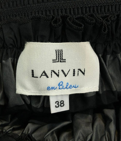 美品 LANVIN en Bleu 膝丈スカート レース 3454539 レディース SIZE 38 (M) ランバンオンブルー