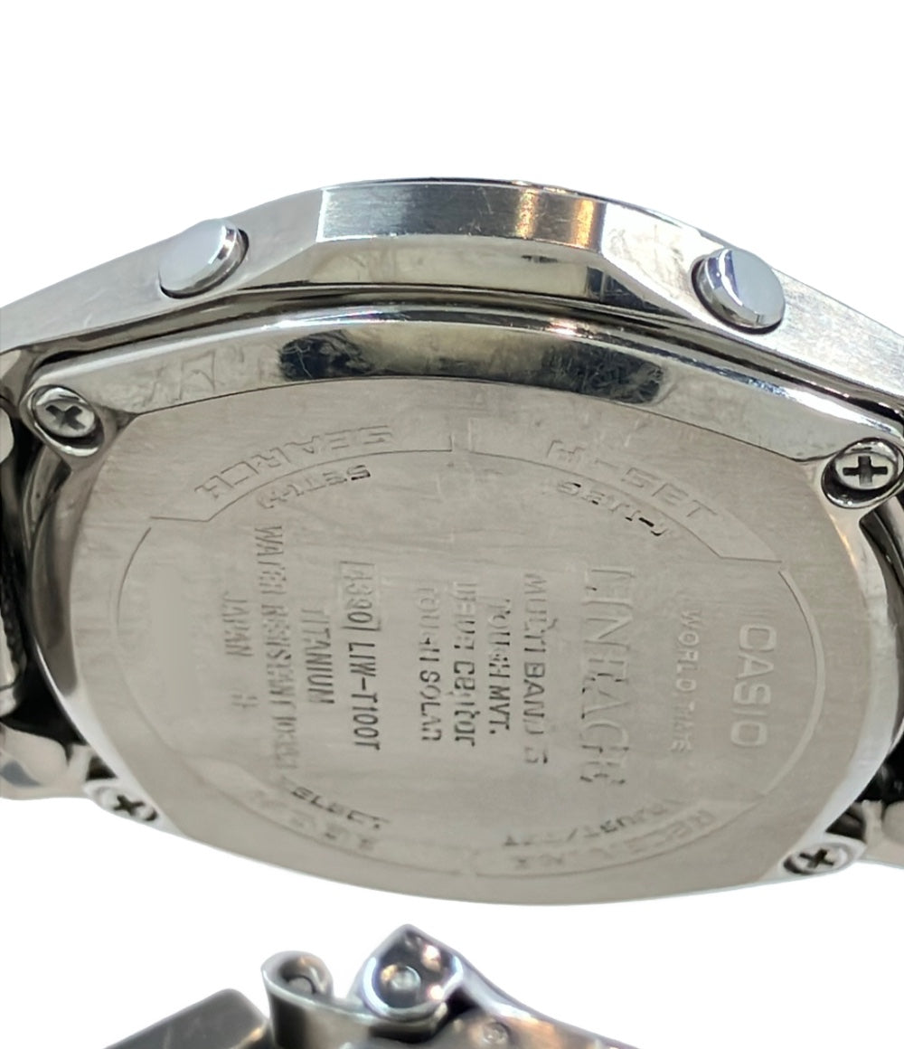 CASIO 腕時計 リニエージ ソーラー ブラック LIW-T100T メンズ カシオ