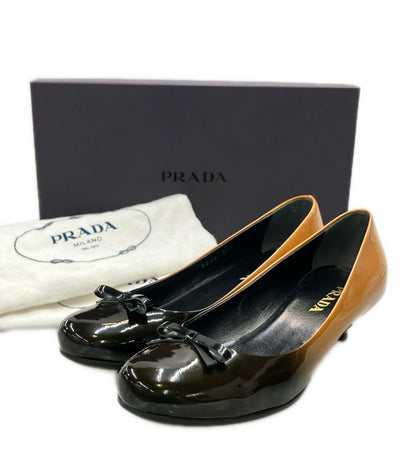 PRADA ラウンドトゥエナメルパンプス 9218 レディース SIZE 35 1/2 プラダ