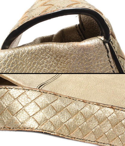 BOTTEGA VENETA 2way ワンショルダーバッグ 肩掛け 斜め掛け ゴールドサイド イントレチャート レディース ボッテガ・ヴェネタ