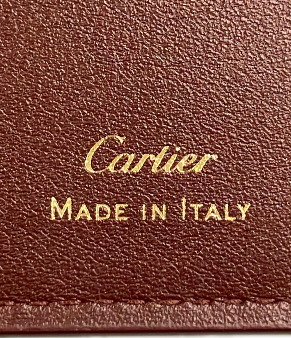 美品 Cartier 二つ折り財布 マスト ドゥ カルティエ メンズ カルティエ