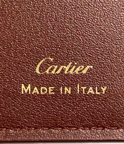 美品 Cartier 二つ折り財布 マスト ドゥ カルティエ メンズ カルティエ