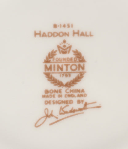 美品 Minton カップ＆ソーサー 2客セット ペア ハドンホール ミントン