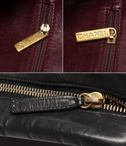 CHANEL チェーンショルダーバッグ 肩掛け ゴールド金具 カーフスキン マトラッセ レディース シャネル