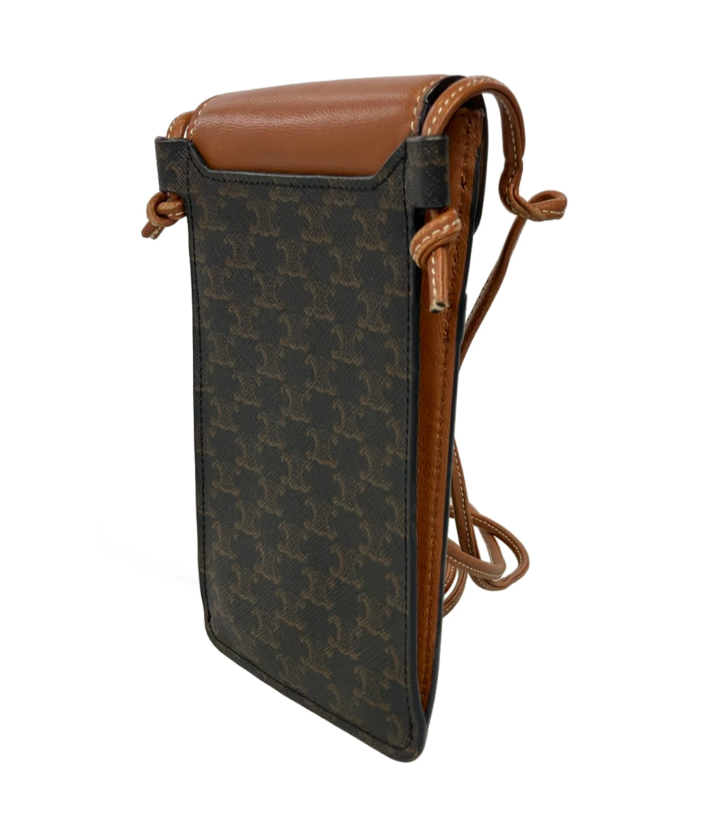 CELINE ショルダーバッグ 斜め掛け フォンポーチ トリオンフ レディース セリーヌ