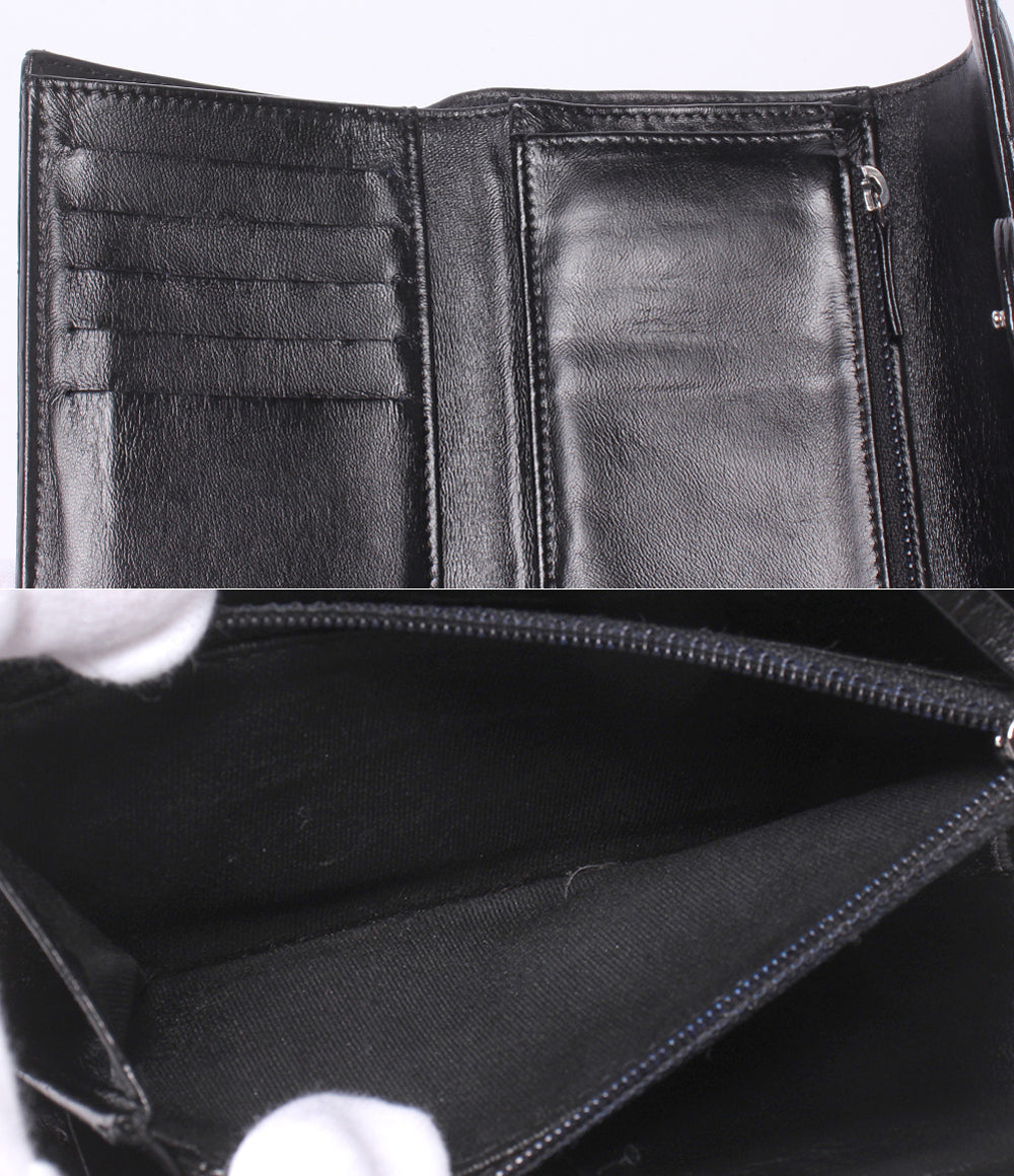 CHANEL 三つ折り財布 シルバー金具 26番台 マトラッセ レディース シャネル